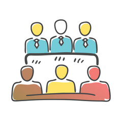 board of directors icon, board of directors vector illustration-simple illustration of board of directors, perfect for board of directors logos and icons