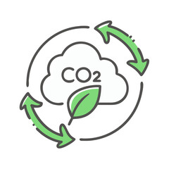 carbon neutral icon, carbon neutral vector illustration-simple illustration of carbon neutral, perfect for carbon neutral logos and icons