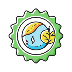 climate action badge icon, climate action badge vector illustration-simple illustration of climate action badge, perfect for climate action badge logos and icons