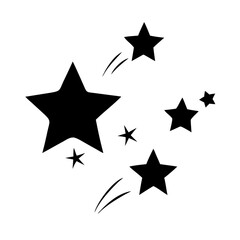 stars icon, stars silhouette vector illustration-simple silhouette illustration of stars, perfect for stars logos and icons