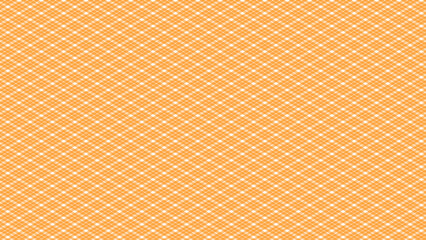 Orange and white seamless pattern with geometric shapes. Plaid textured check vector background. 