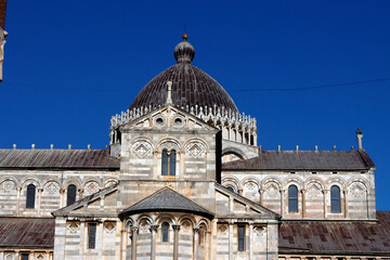 Classic architecture in the old town of Pisa, Italy