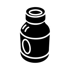 vitamin bottle icon, vitamin bottle silhouette vector illustration-simple silhouette illustration of vitamin bottle, perfect for vitamin bottle logos and icons