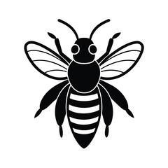 bee head antenna vector art silhouette