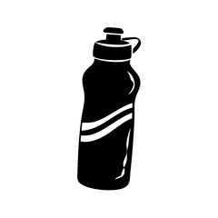 water bottle icon, water bottle silhouette vector illustration-simple silhouette illustration of water bottle, perfect for water bottle logos and icons