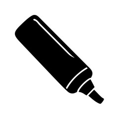 whiteboard marker icon, whiteboard marker silhouette vector illustration-simple silhouette illustration of whiteboard marker, perfect for whiteboard marker logos and icons