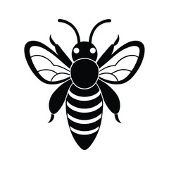 bee head antenna vector art silhouette