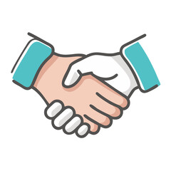 handshake icon, handshake vector illustration-simple illustration of handshake, perfect for handshake logos and icons