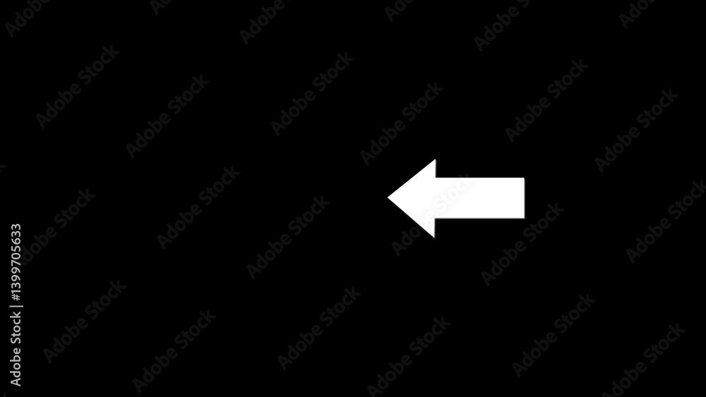 Poster left arrow on black background. left moving arrows to the side. animation.abstract directional neon 