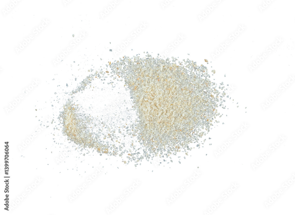 Poster grain sand with particle isolated