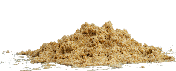 heap of wet sand beach