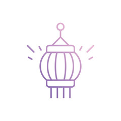 Lantern  icon vector stock illustration