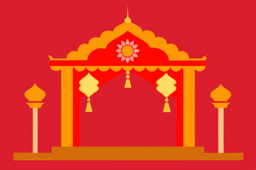 vector illustration of an autumn background 