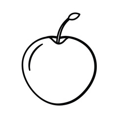 riberry fruit line art vector illustration