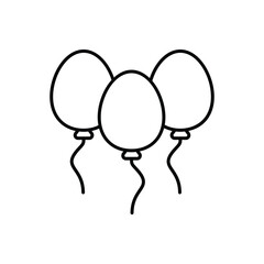 Balloons icon vector stock illustration