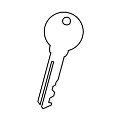 key icon, simple flat style, illustration, logo sign symbol pictogram template, for ui or ux isolated on white for mobile app, editable