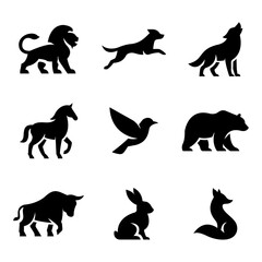 Minimalist Animal Silhouette Vectors