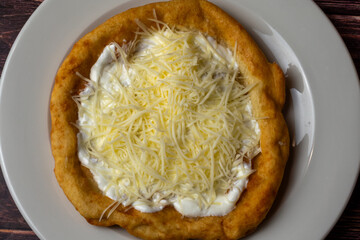 Hungarian deep fried flatbread