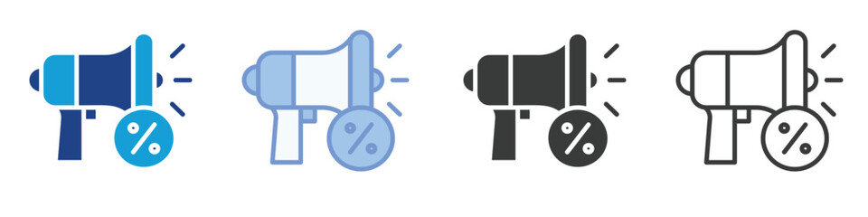 Advertising Icons Collection – Multiple Vector Styles Icons