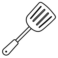 Flip & Stir: Spatula Outline Coloring Page