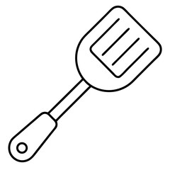 Flip & Stir: Spatula Outline Coloring Page