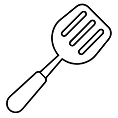 Flip & Stir: Spatula Outline Coloring Page