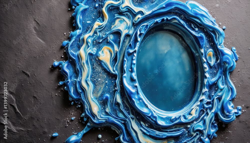 Aufkleber everyday objects - for downstream advertisement and design: a mesmerizing close-up captures a vibran
