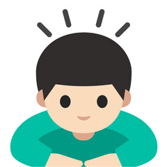 Bowing person - light skin
