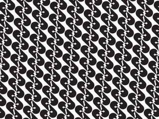 Black and white spiral pattern featuring intricate, swirling designs creating a dynamic visual effect.