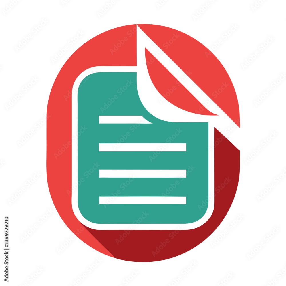 Poster Document Paper Logo Representing Official Documentation and Professional Services