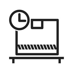 Package Pending icon vector image. Suitable for mobile apps, web apps and print media.