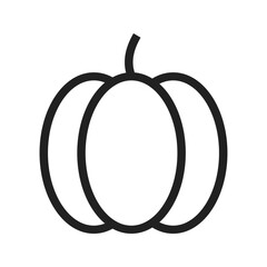 Pumpkin icon vector image. Suitable for mobile apps, web apps and print media.