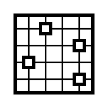 Scatter Graph icon vector image. Suitable for mobile apps, web apps and print media.