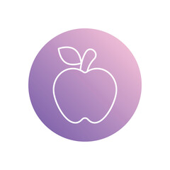 Apple icon vector stock illustration