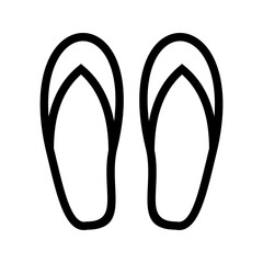 Slippers icon vector image. Suitable for mobile apps, web apps and print media.