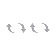 up down curve arrows sign