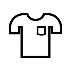 T Shirt icon vector image. Suitable for mobile apps, web apps and print media.
