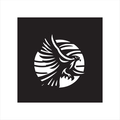 Obraz premium Stylized Phoenix Bird Vector Logo Design