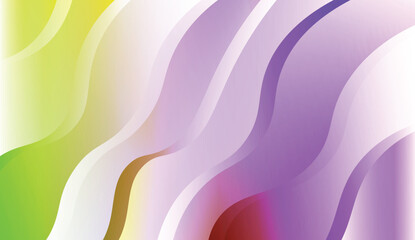 Wave Abstract Background. For Business Presentation Wallpaper, Flyer, Cover. Vector Illustration with Color Gradient.