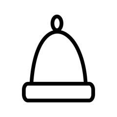 Winter Hat icon vector image. Suitable for mobile apps, web apps and print media.