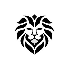Fototapeta premium lion head vector icon
