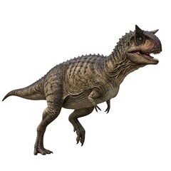 Fototapeta premium carnotaurus running pose 3d render