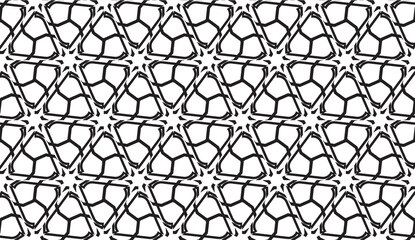 Fototapeta premium New elegant background with curved line in triangular style. Vector. Black, White. Smart business design.