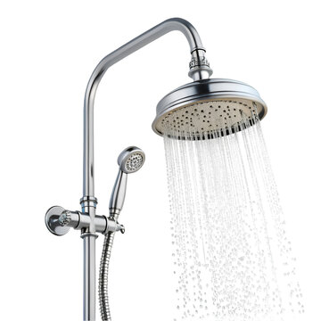 3d shower isolated on white background