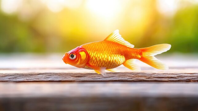 A talking goldfish giving financial advice but only in riddles
