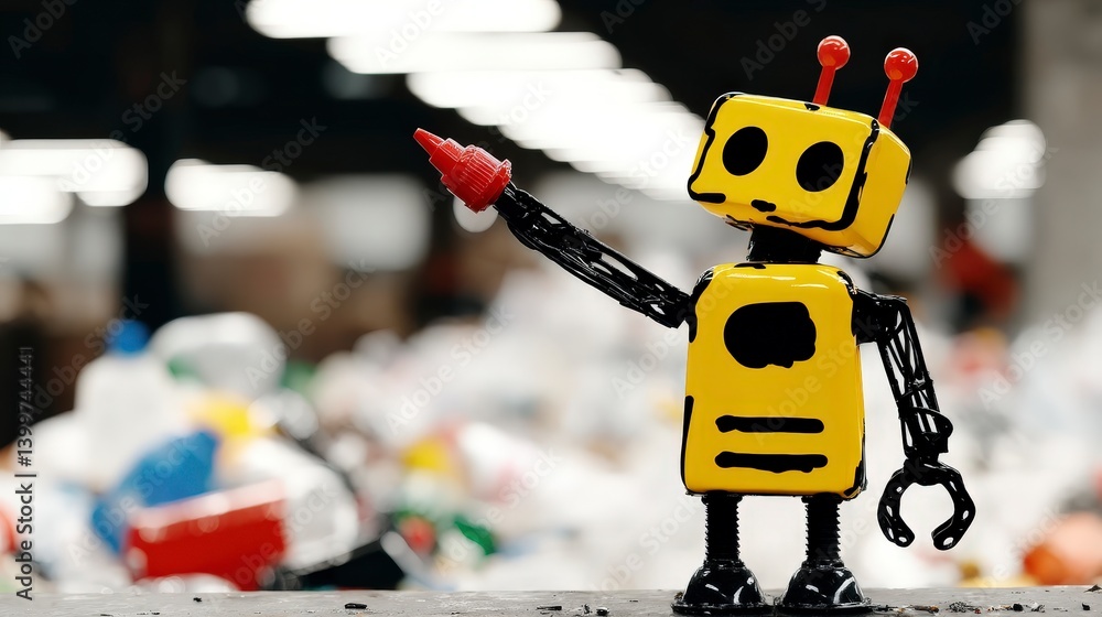 Poster ai recycling robot smart waste sorting technology
