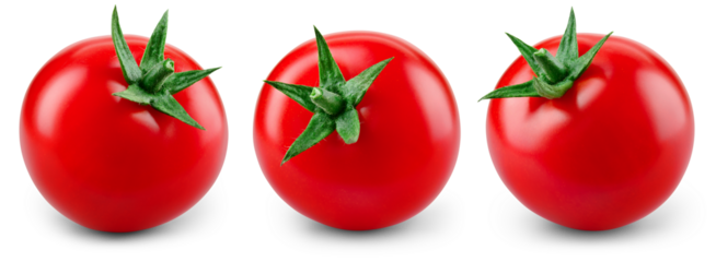 Tomato isolated png. Tomato collection on white or transparent background. Perfect retouched png tomat no background. Full depth of field.