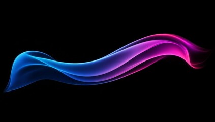Abstract flowing vibrant wave design