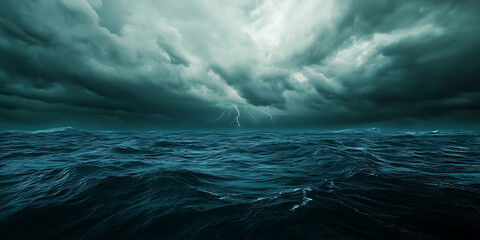 Dramatic Thunderstorm Rolling Through a Forest Wallpaper Background for Wilderness Branding, Nature Promotion, or Rainy Mood Design Projects