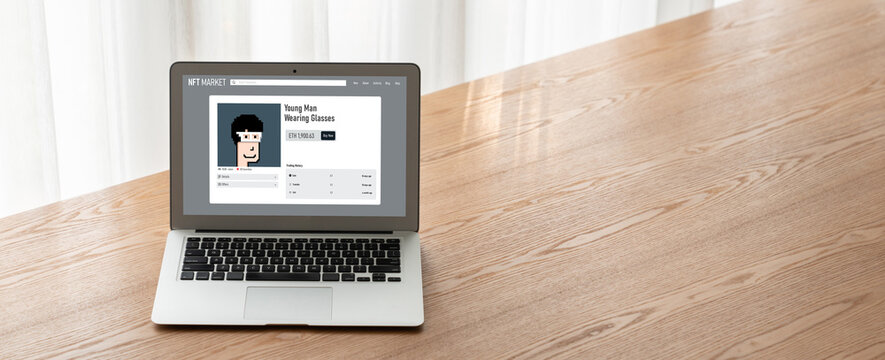 NFT marketplace provide modish sale channel for digital artist to sell their works online on the internet network - Powered by Adobe